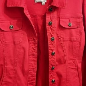 Red Denim Jacket